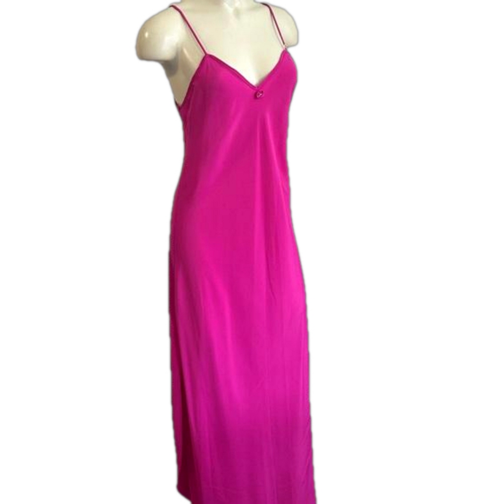 Christian Dior VTG pink Silky Lingerie Nightgown SMALL NWT